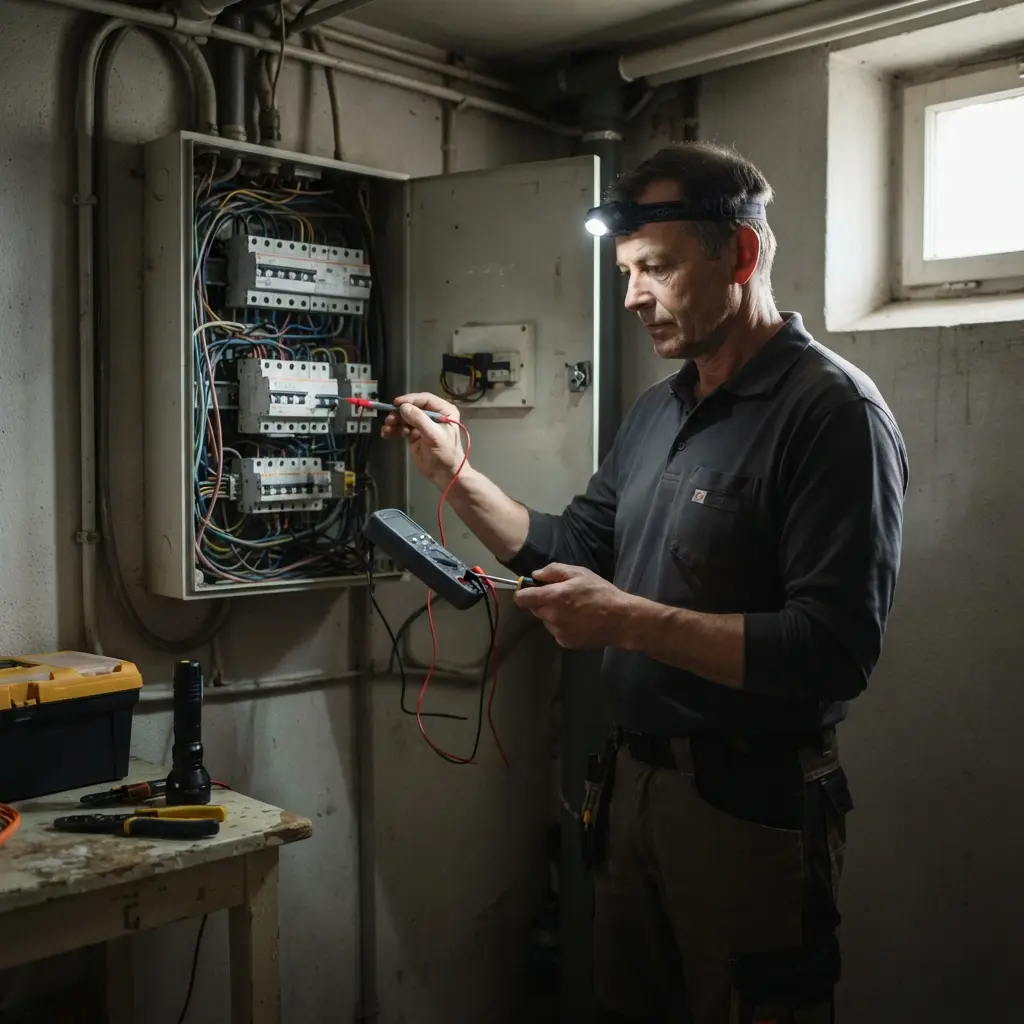 Que fait l’électricien pendant l’intervention à Cachan ?