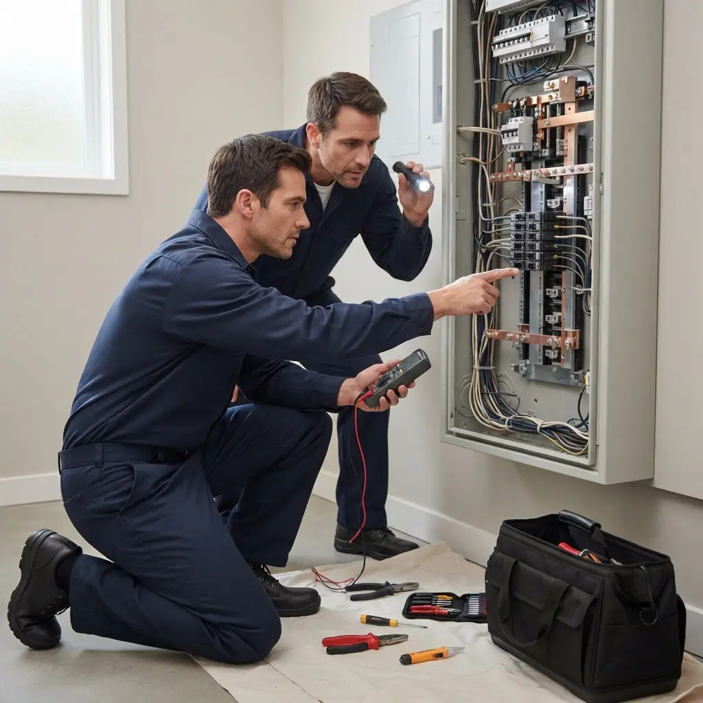 Comment se déroule l’intervention à Valenton pour rectifier un court‑circuit ?