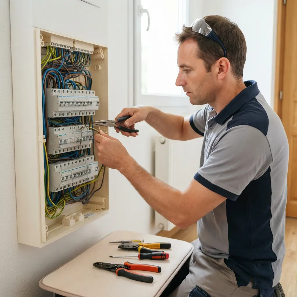 Comment se déroule l'intervention de dépannage électricité à Baule ?