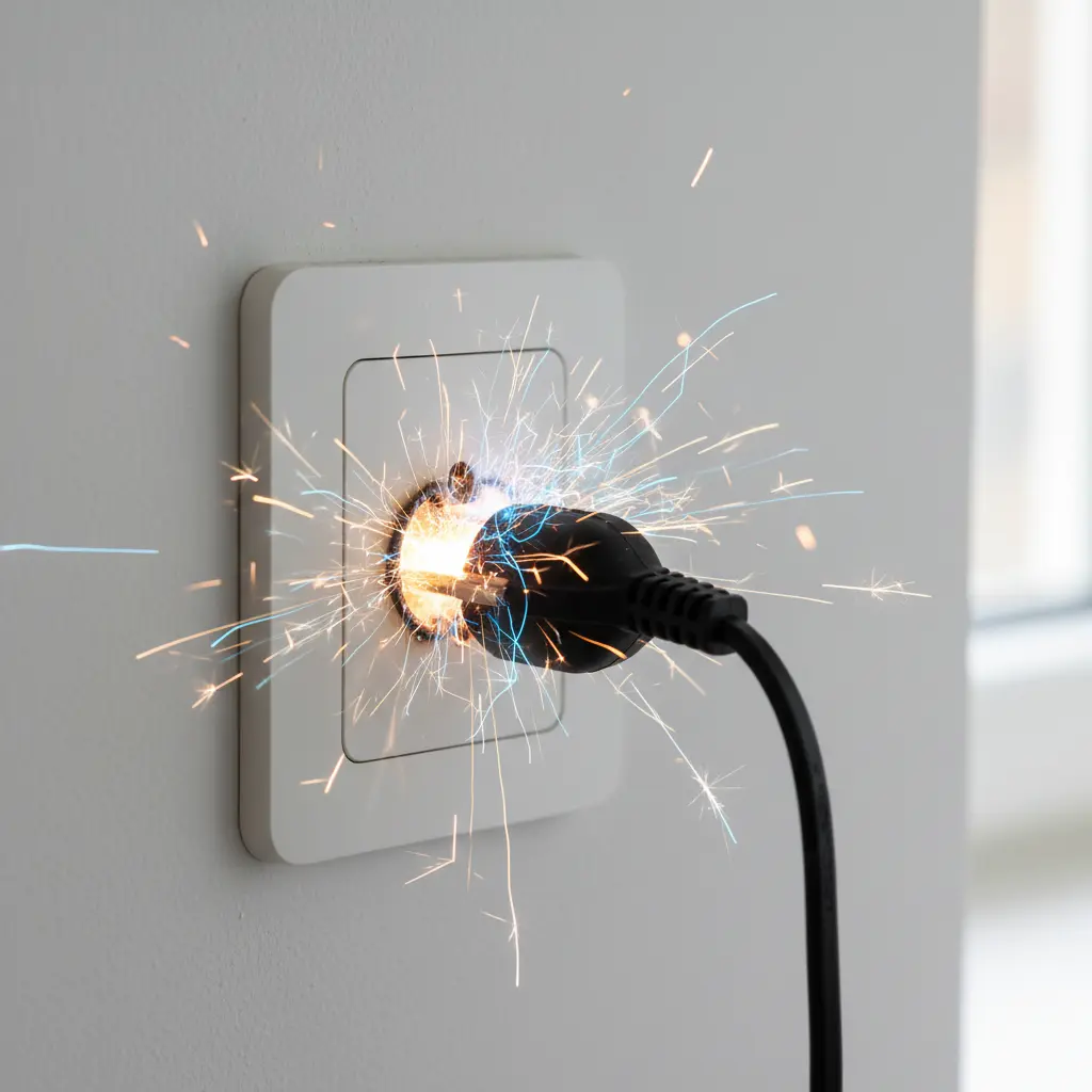 Prise électrique qui grésille