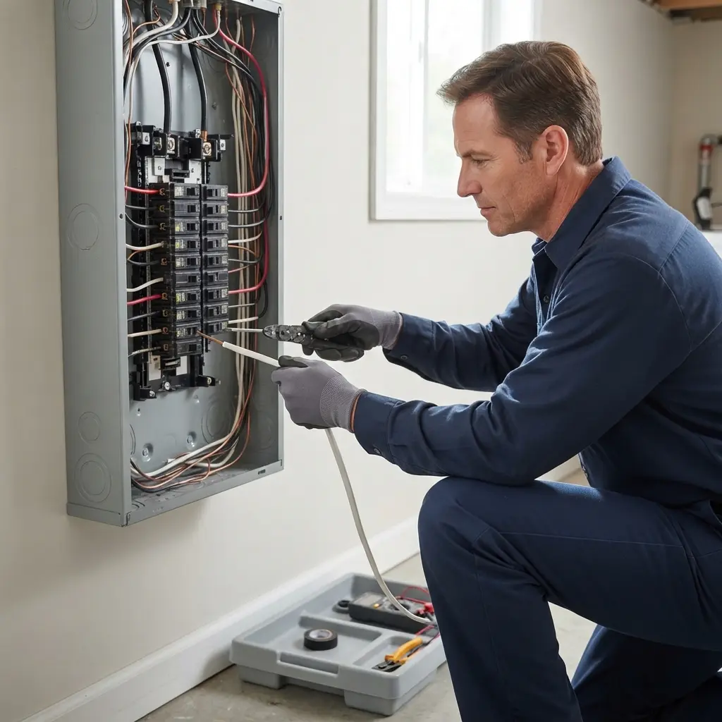 Comment se déroule l'intervention d'un électricien à Jaux ?