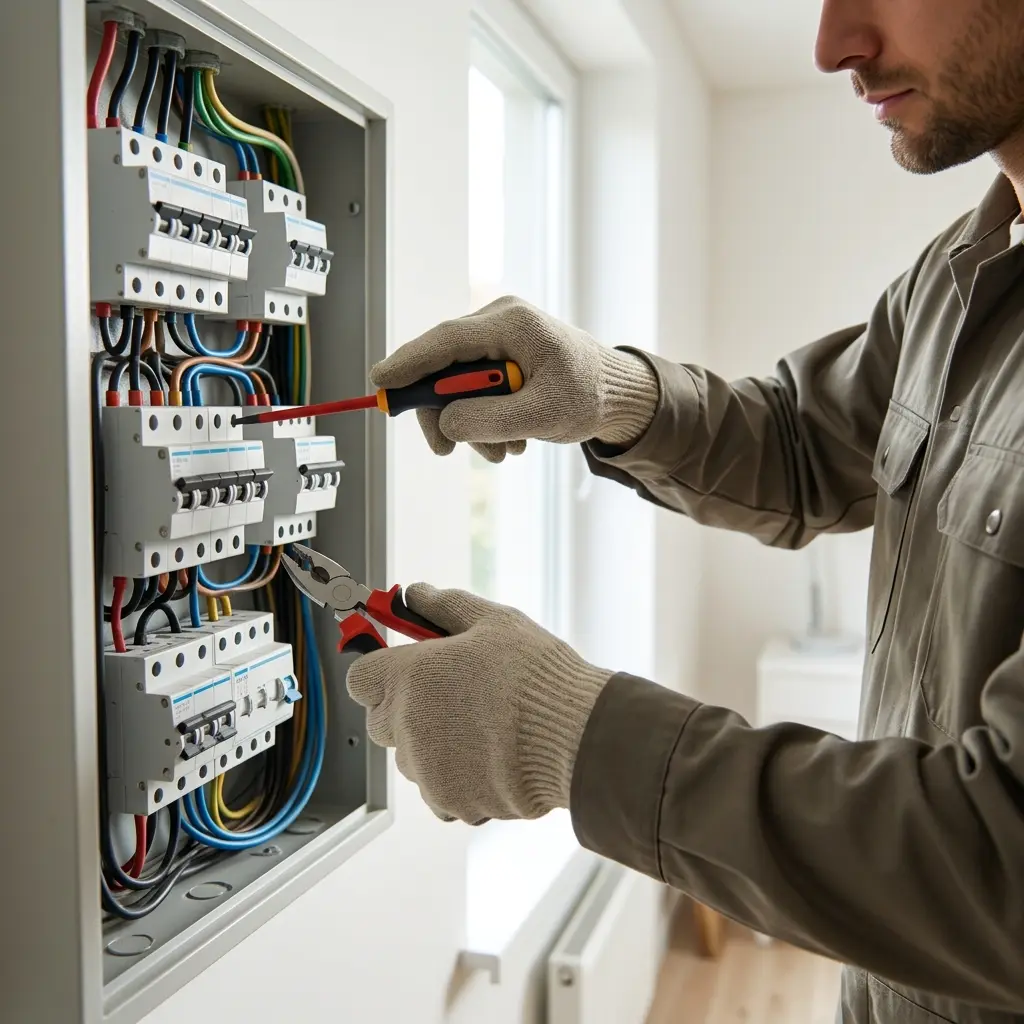 Sécurité et sérénité grâce à notre équipe d’électricien à Guérard