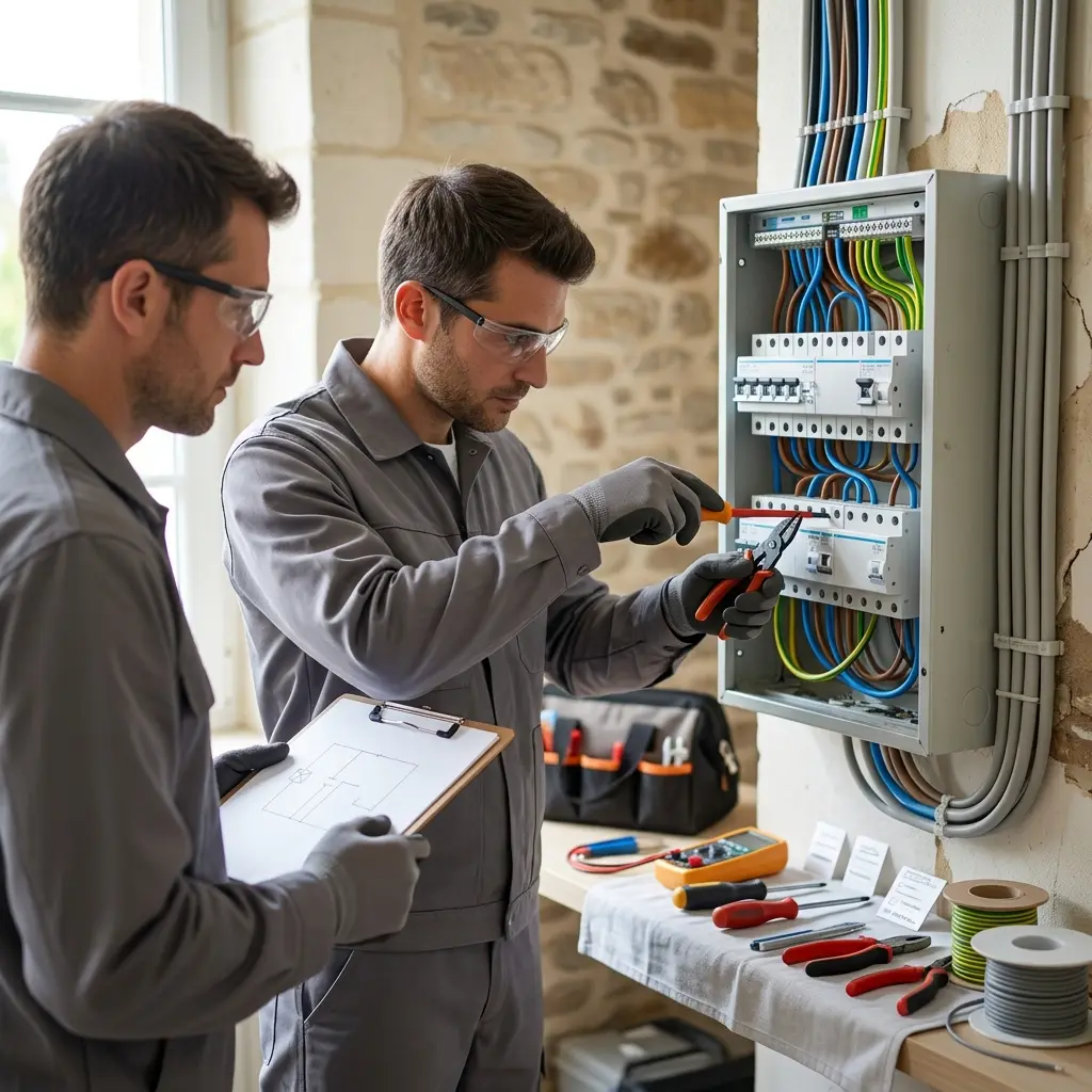 Notre méthode de mise aux normes électrique à Meung-sur-Loire
