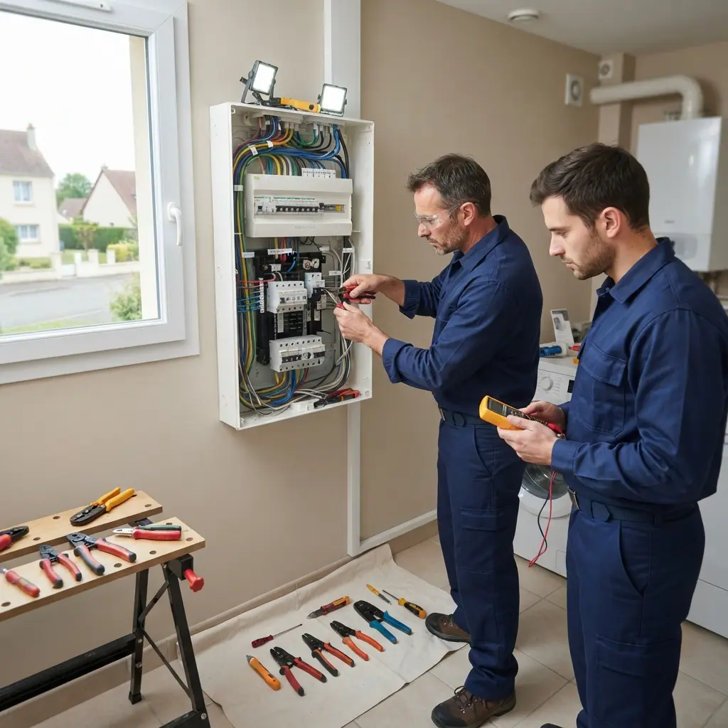 Comment se déroule la mise aux normes électrique à Montargis ?