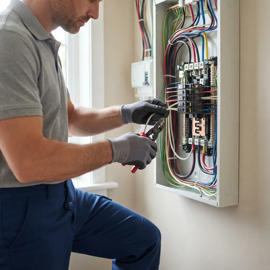 Comment se déroule la mise aux normes électrique à Jaux ?