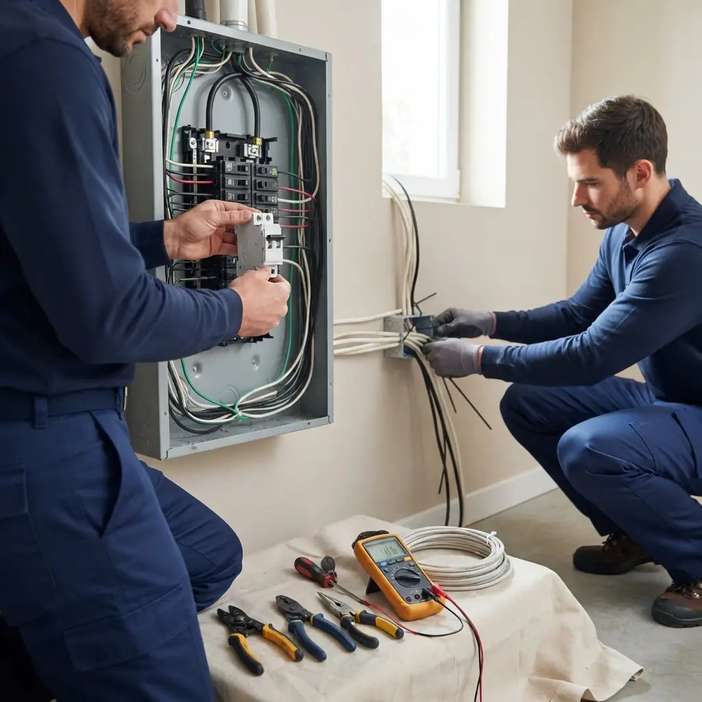 Comment se déroule l’intervention à Lizy-sur-Ourcq pour une mise aux normes électrique ?