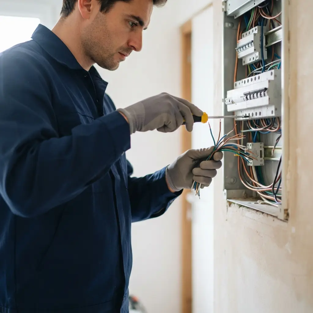 Comment notre équipe procède pour la mise aux normes électrique à Mesnil-Saint-Denis