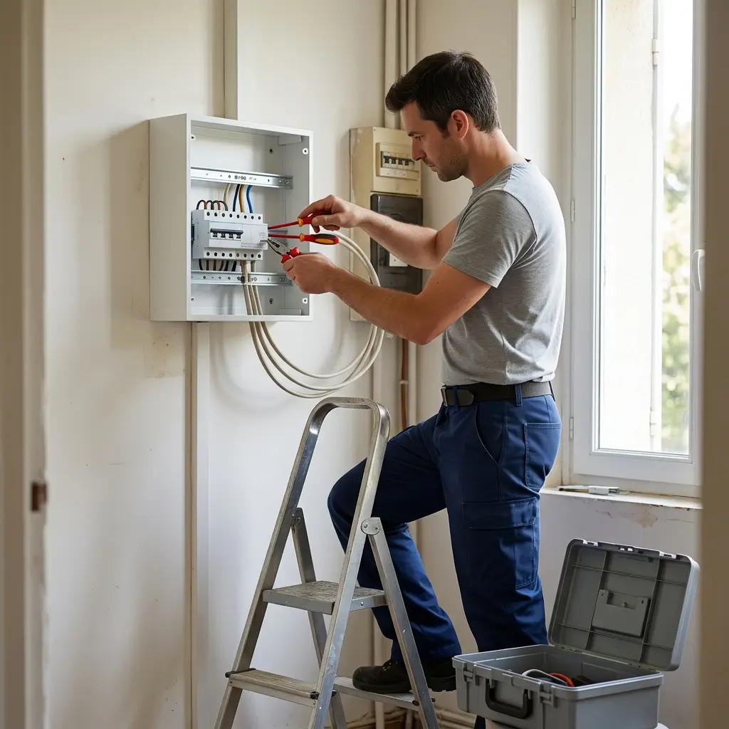 Comment se déroule la mise aux normes électrique à Bougival ?