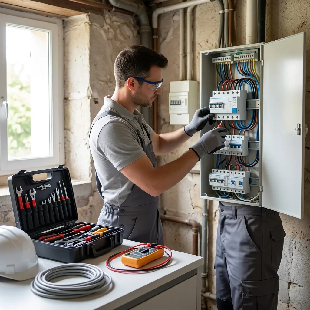 Comment se déroule la mise aux normes électrique à Montgeron ?