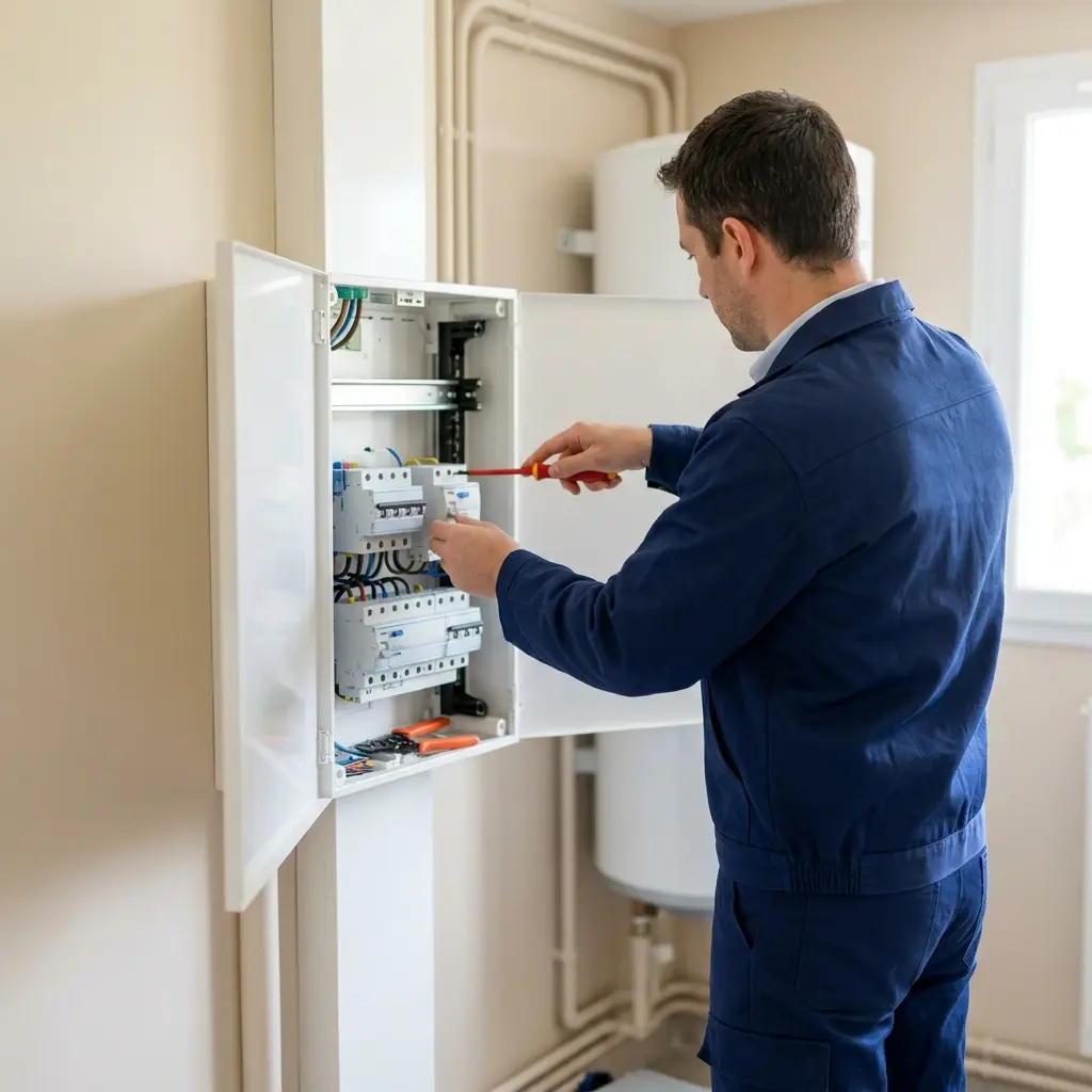 Comment se déroule la mise aux normes électrique à Saint‑Vrain ?