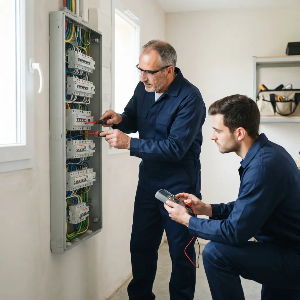 Comment se déroule l’intervention de mise aux normes électrique à Rosny‑sous‑Bois ?