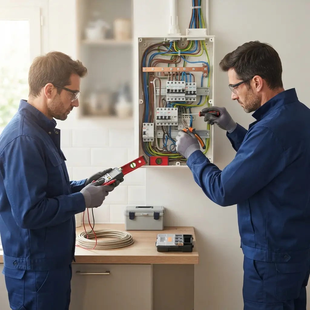 Comment se déroule la mise aux normes électrique à Valenton ?