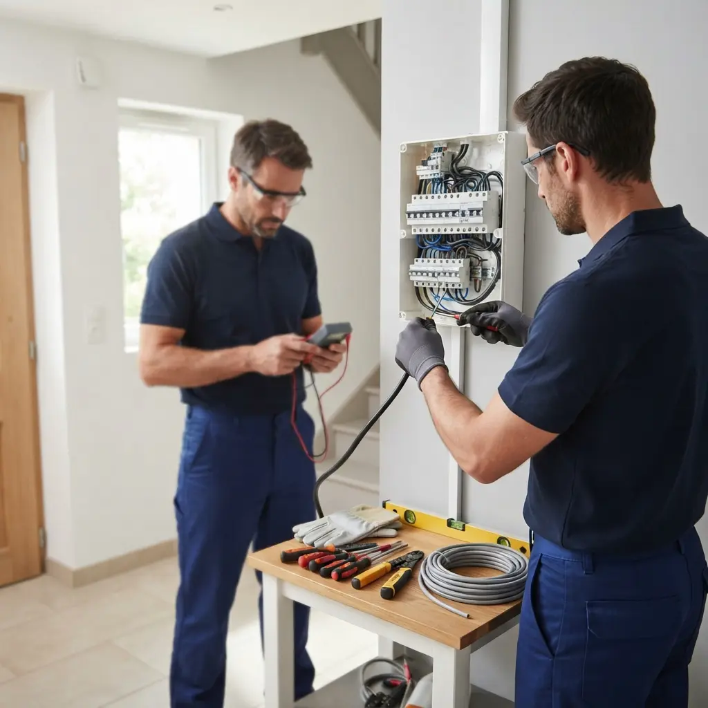 Une installation électrique moderne pour un foyer protégé