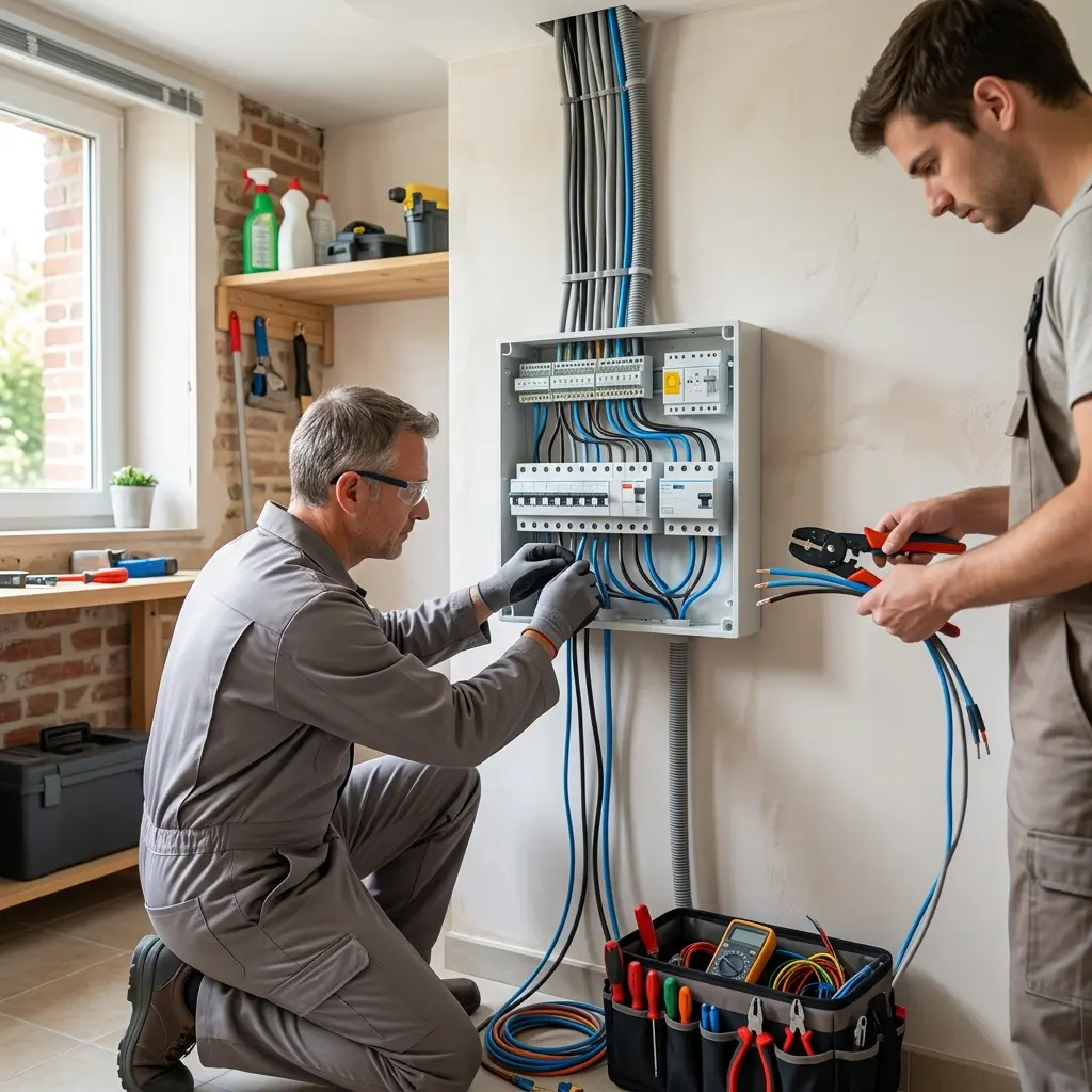 Une installation électrique saine pour un foyer protégé