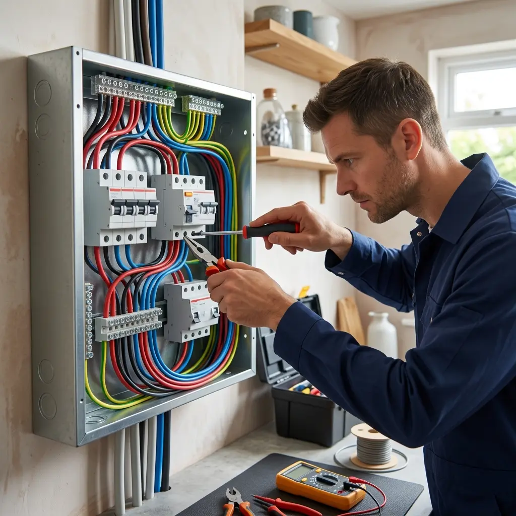 Comment se déroule la mise aux normes électrique à Ézanville