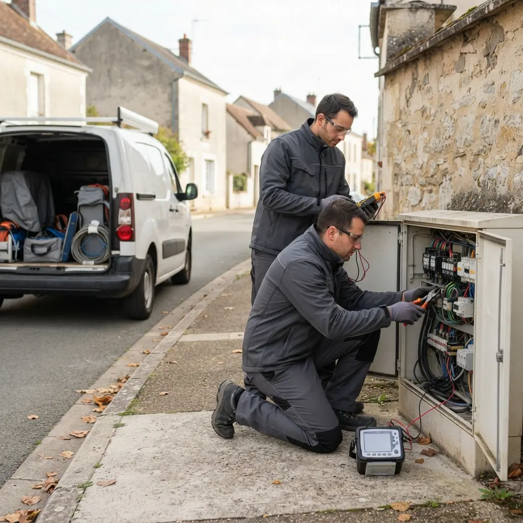 Prêts à remettre le courant sur la route à Ferrières-en‑Gâtinais