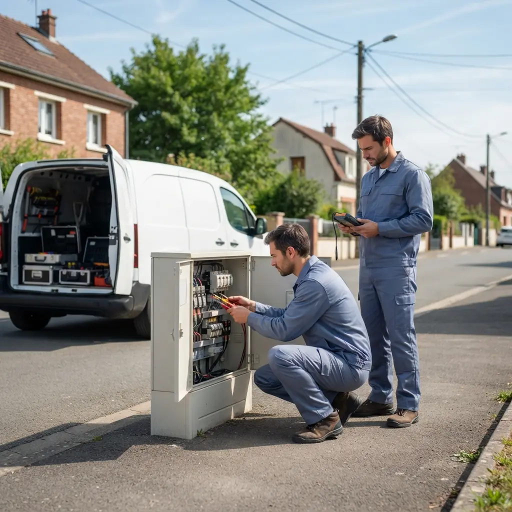 Réaction à une panne de courant à Estrées‑Saint‑Denis