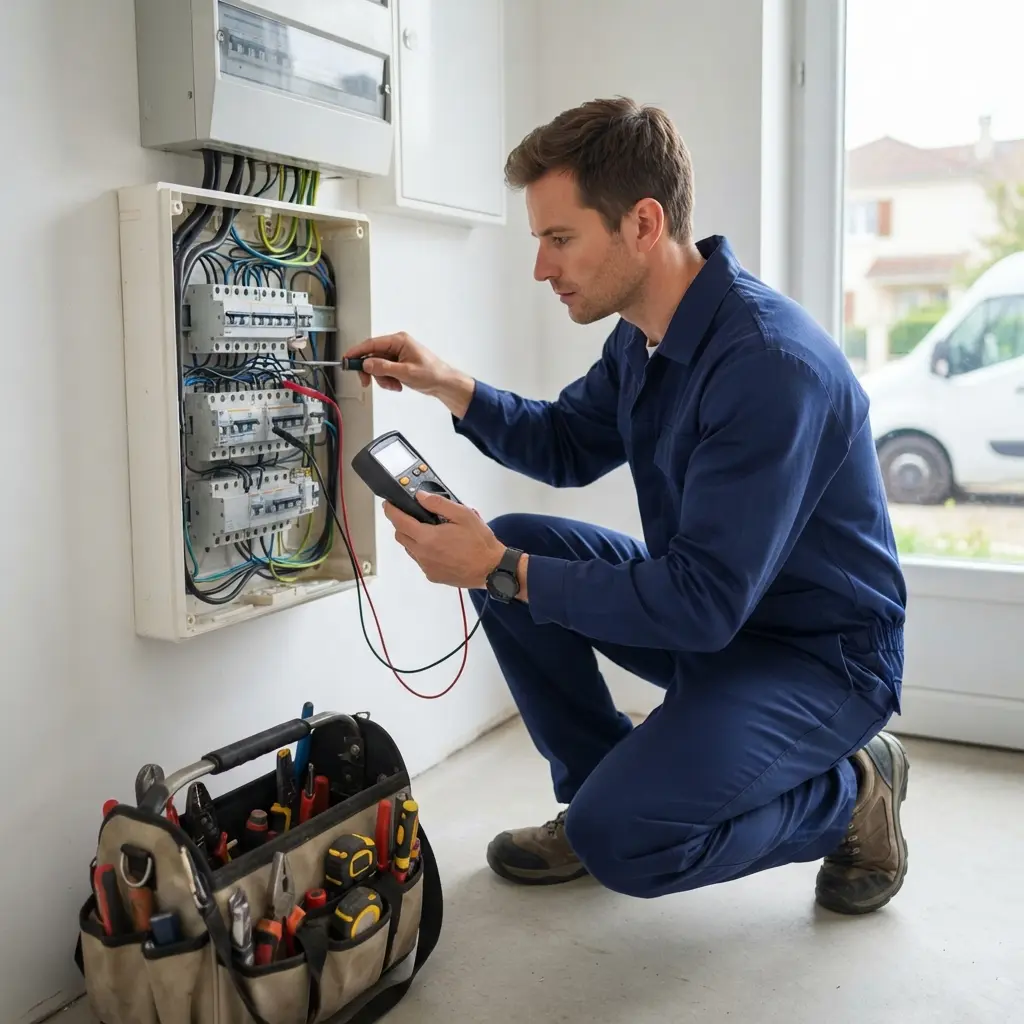 Comment se déroule l’intervention d’un électricien à Mézy-sur-Seine ?