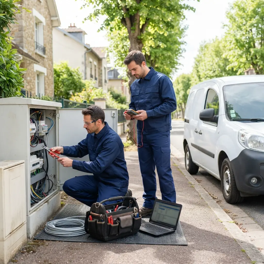 Notre intervention sur site : l’électricien arrive en moins d’une heure pour diagnostiquer et réparer votre panne de courant à Croissy-sur-Seine