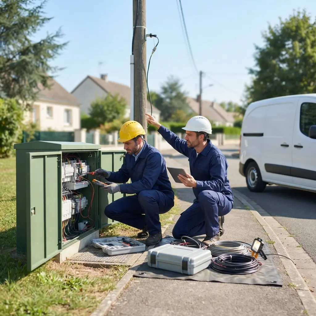 Comment se déroule l’intervention d’un technicien à Buc en cas de panne de courant ?