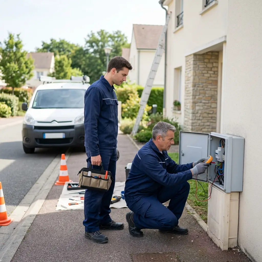 Comment se déroule l’intervention à Saint‑Vrain pour une panne de courant ?