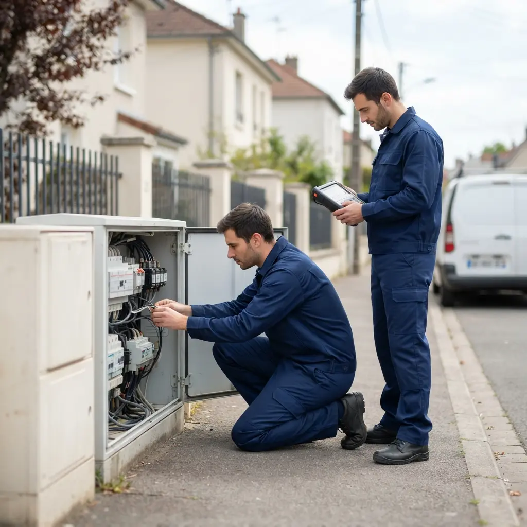 En toute sérénité avec notre équipe d’électricien à Ermont
