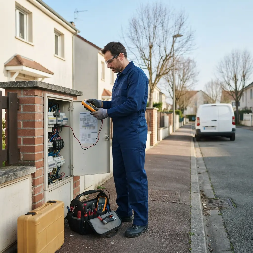 Comment se déroule l'intervention à Ermont pour une panne de courant ?