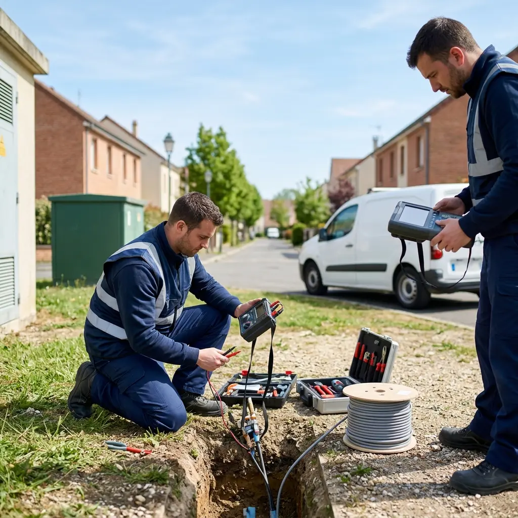 Comment se déroule une intervention de panne de courant à Puiseux-en-France ?
