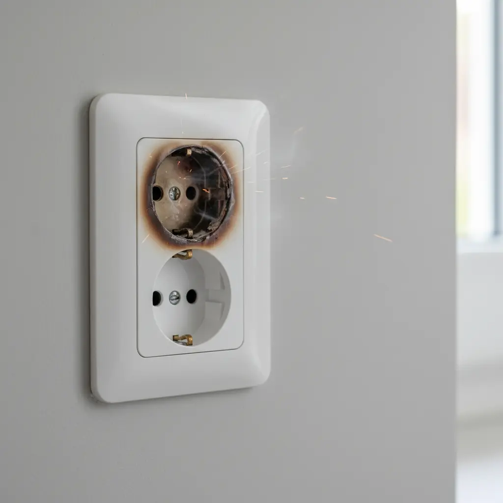 Des prises électriques qui chauffent