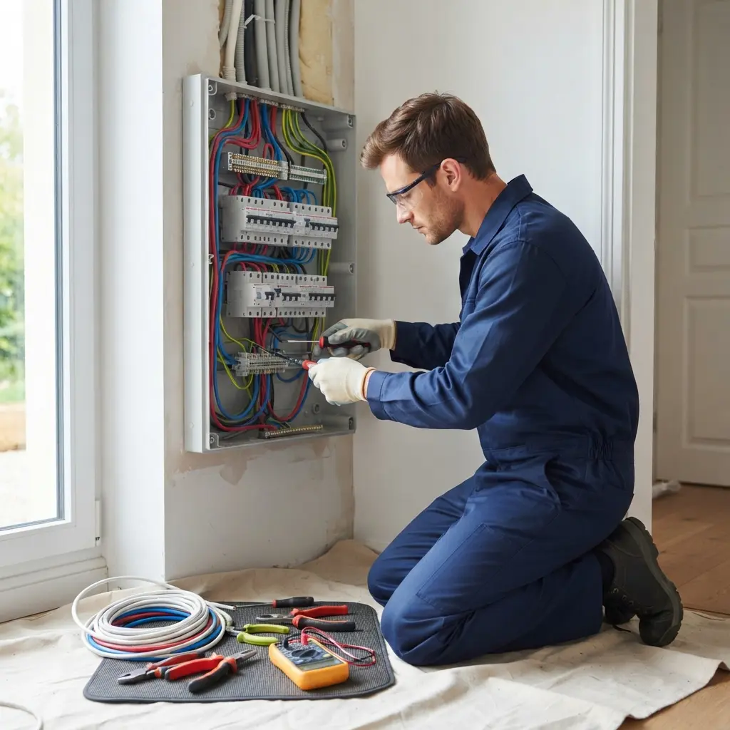 Comment se déroule la rénovation électrique à Amilly ?