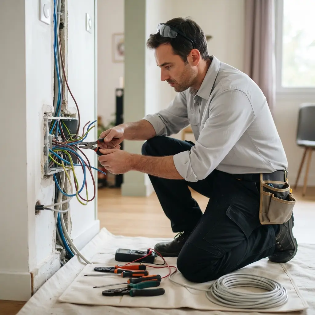 Comment procédons‑nous pour refaire l’électricité dans votre foyer