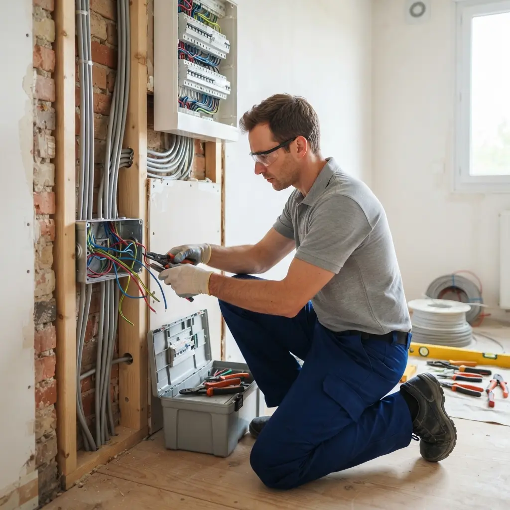 Comment se déroule l'intervention pour refaire l'électricité à Chécy ?