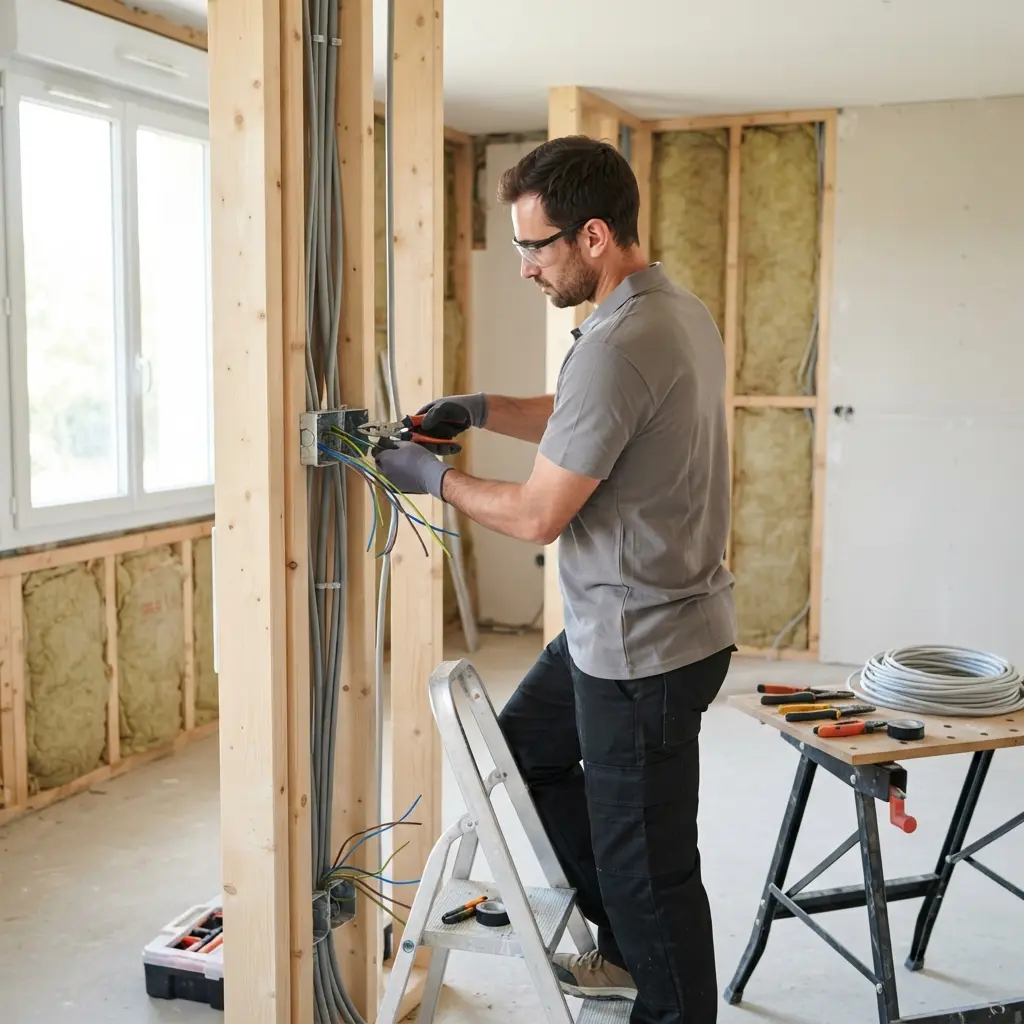 Comment se déroule la rénovation électrique à Loury ?