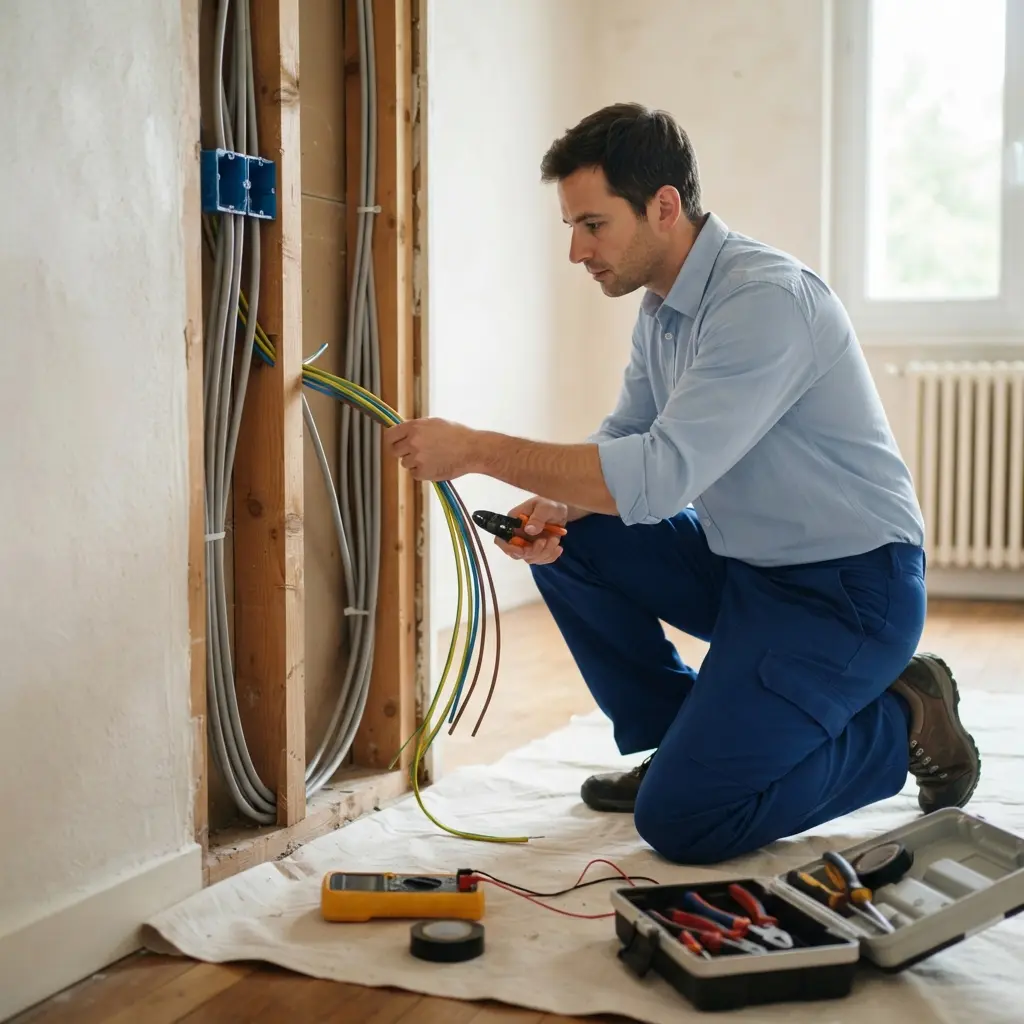Comment nous procédons pour refaire l'électricité à Sully-sur-Loire