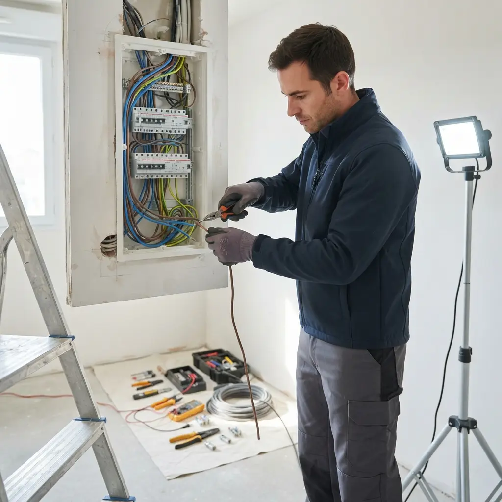 Comment se déroule l’intervention d’un électricien à Creil