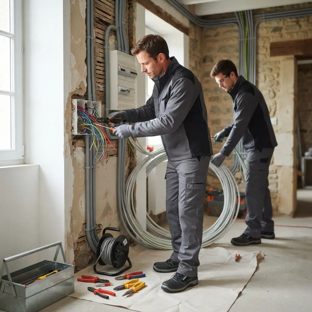 Refaire l'électricité Crèvecœur-le-Grand (60360)