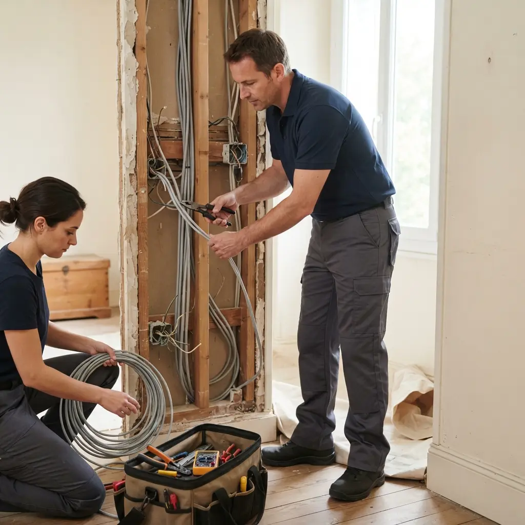 Comment se déroule l’intervention d’électricité à Breuil-le-Vert ?