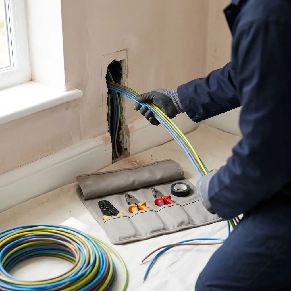 Comment se déroule l’intervention pour refaire l’électricité à Sainte‑Geneviève ?