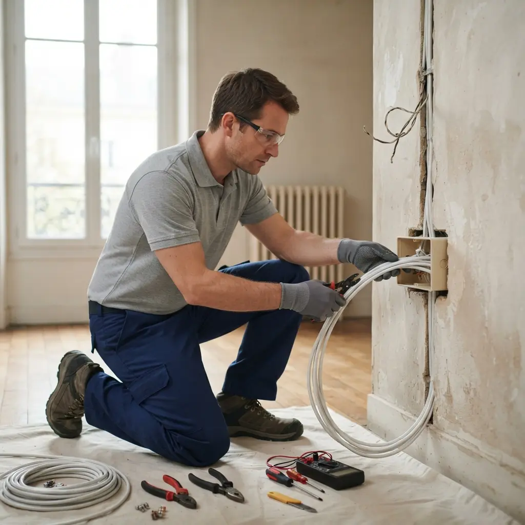 Comment se déroule la rénovation électrique à Paris 1 ?