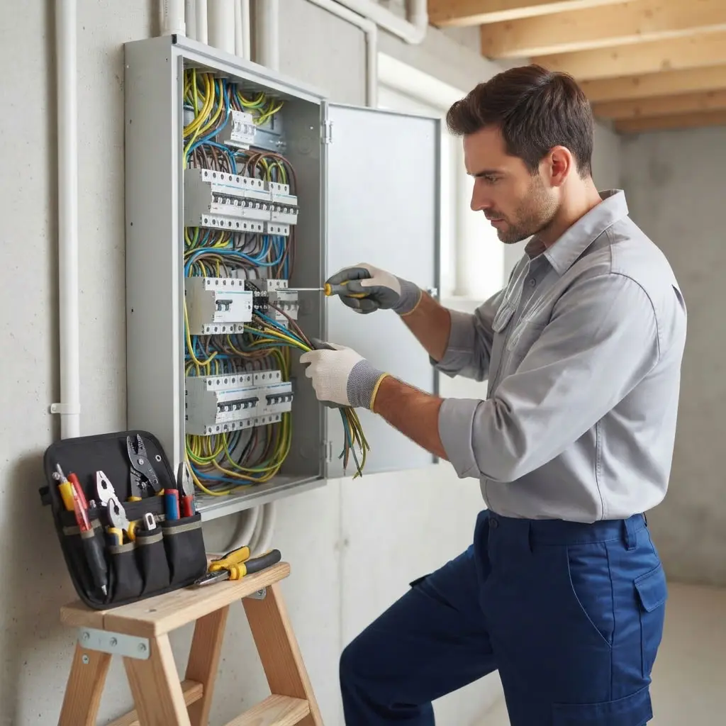 Comment se déroule l’intervention à Rochette pour refaire l'électricité