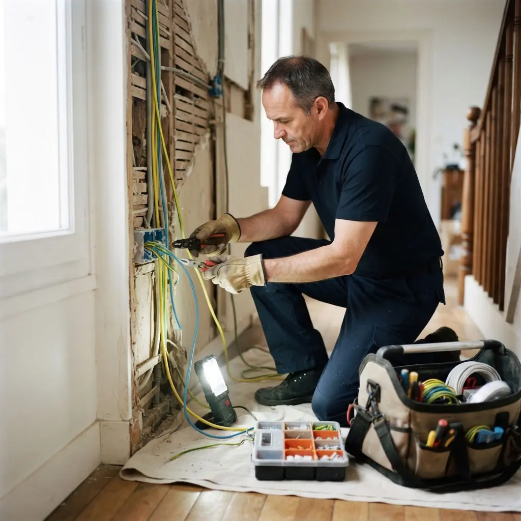 Comment se déroule la rénovation électrique à Nemours ?