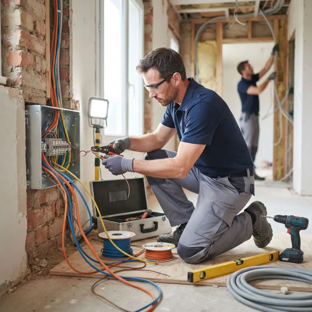 Refaire l'électricité Guérard (77580)