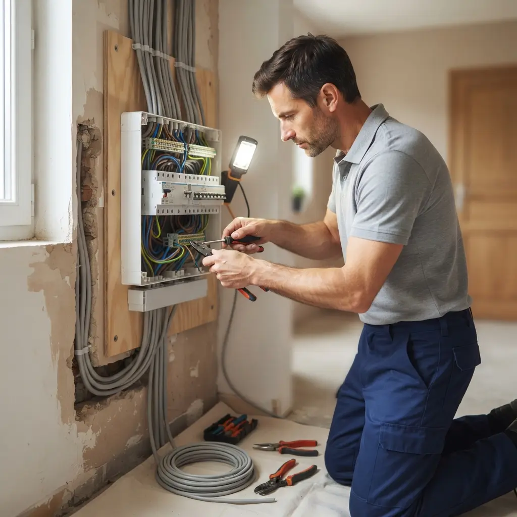 Comment se déroule la rénovation électrique à Égreville ?