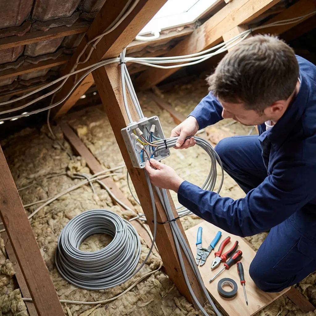 "Comment se déroule l'intervention pour refaire l'électricité à Saint‑Mammès ?"