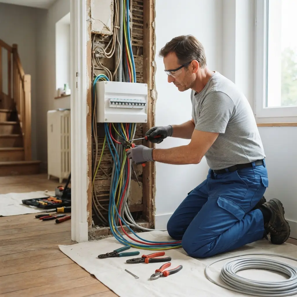Comment se déroule la rénovation électrique à Coupvray ?