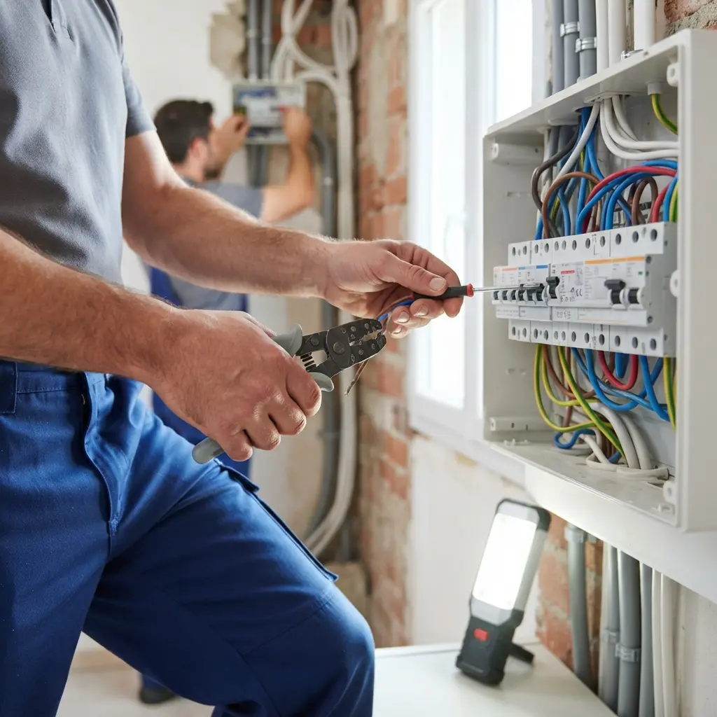 Comment se déroule l’intervention de refaire l'électricité à Châtelet-en-Brie ?