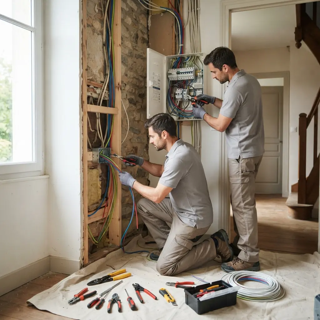 Comment se déroule la rénovation électrique à Héricy ?