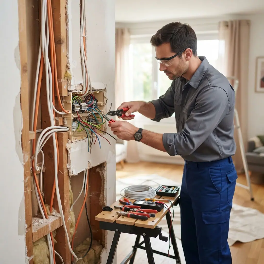 Comment se déroule la rénovation électrique à Orgeval ?