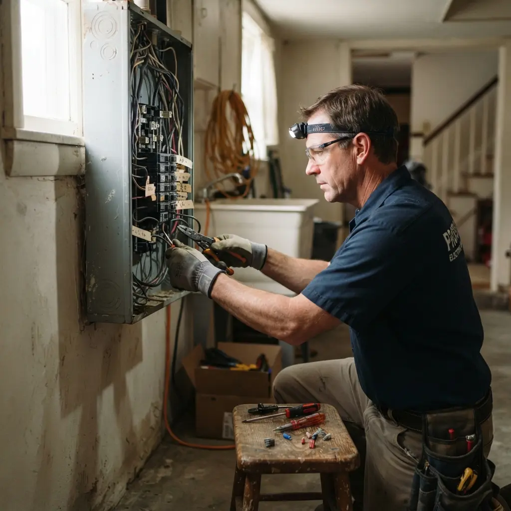 Comment se déroule l’intervention pour refaire l'électricité à Longjumeau ?