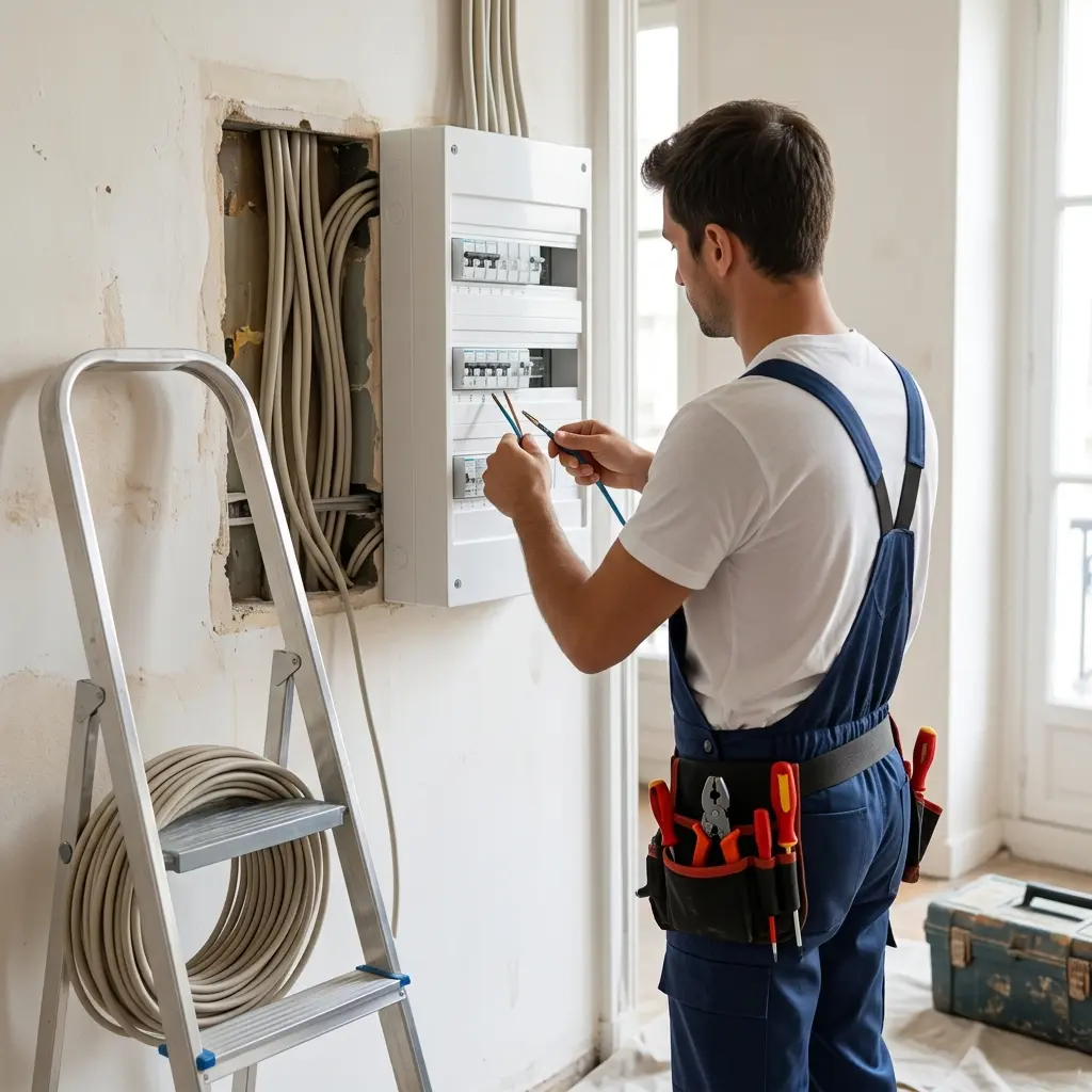 Comment se déroule l’intervention électrique à Plessis-Pâté du chantier ?